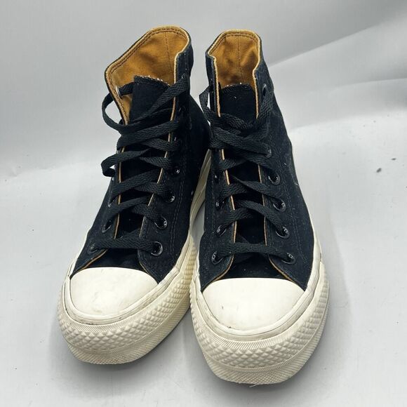 Converse Women Chuck Taylor by You Size 6.5 Platform Black/Brown Sneaker 171209C - Picture 3 of 11